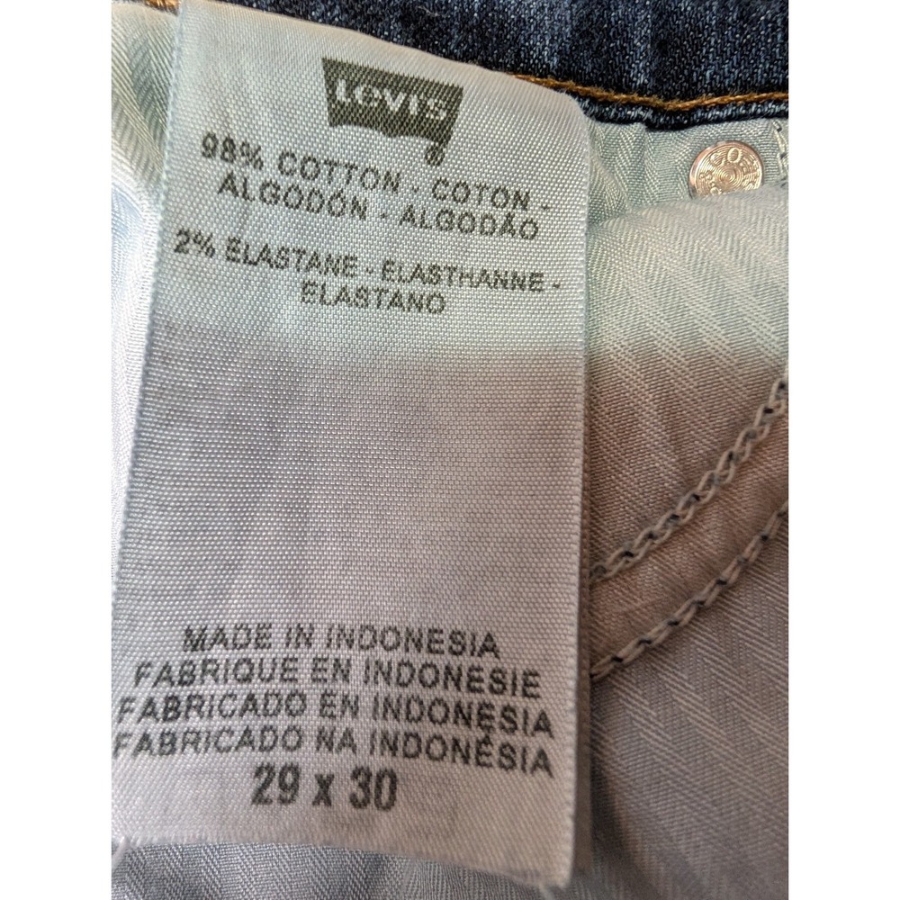 Levi's 515 Bootcut Jeans Women's Size 29 X 30 Medium Wash Blue‎ Denim Low Rise - Picture 6 of 7